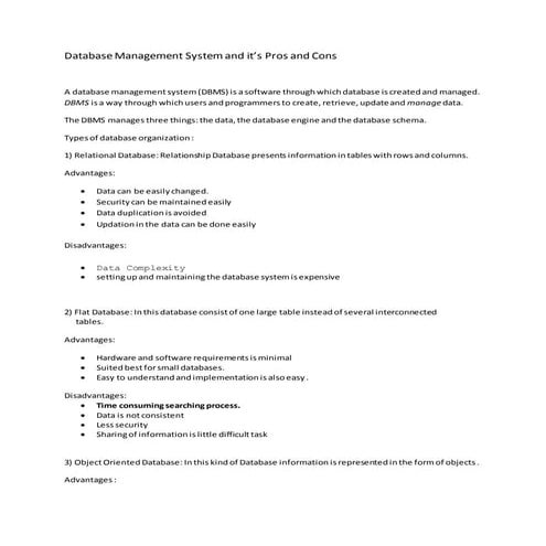 Database management system and it | PDF