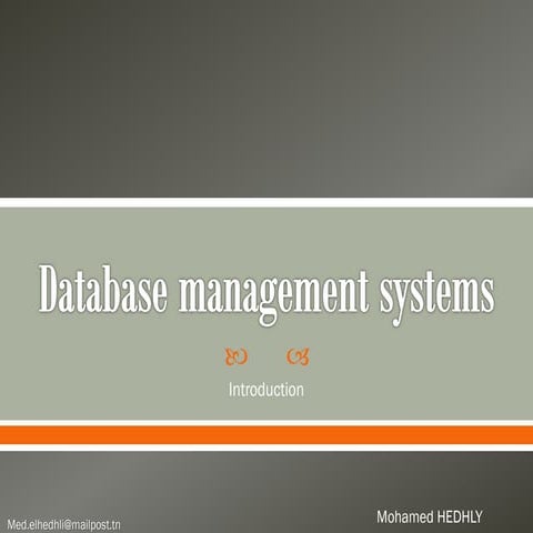 Database management systems