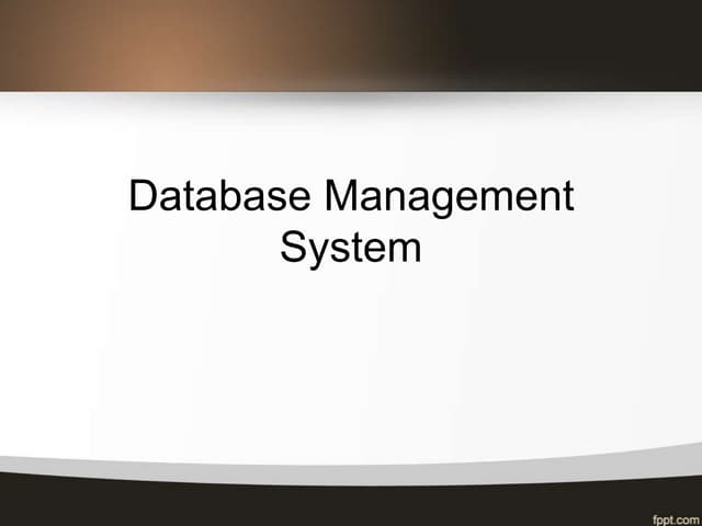 ORACLE: Database management system student