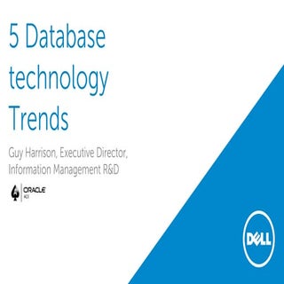 Five database trends - updated Apri...
