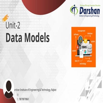 Data base MODEL for undergraduate students
