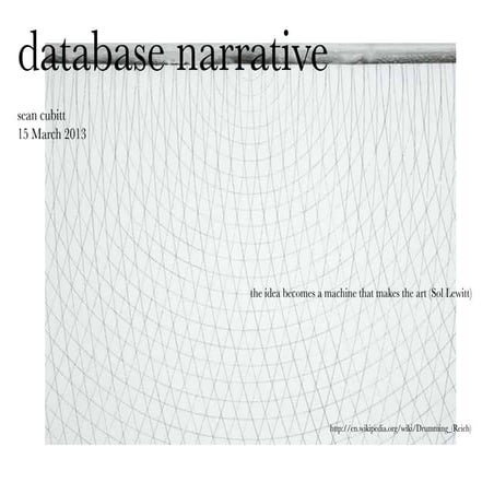 Databasenarrative