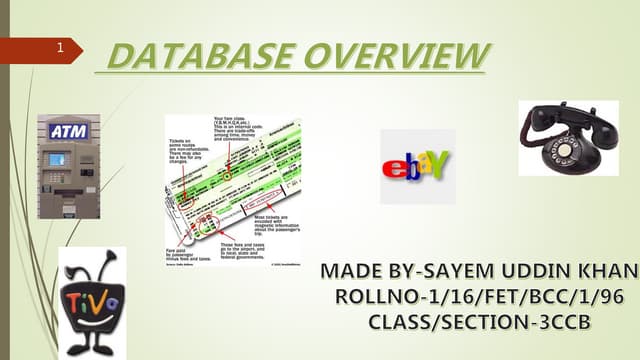 Database overview