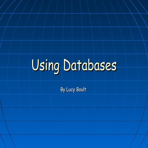 Databases | PPT