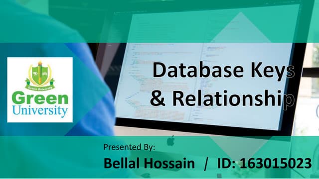 Database Keys & Relationship