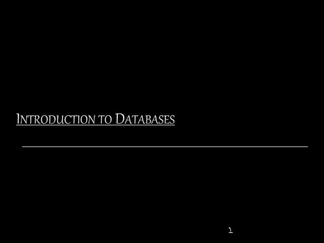 Databases, bioinformatics, sequence analysis
