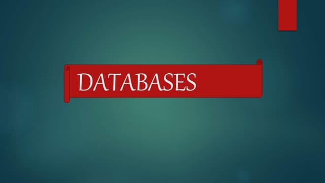 DATABASES...............................pptx