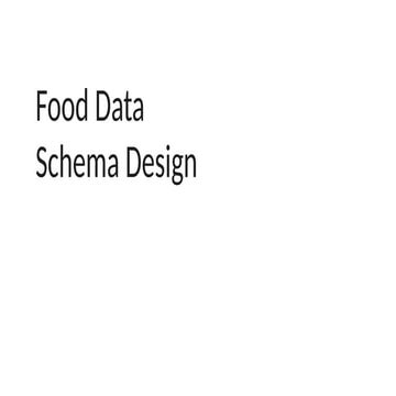 Comprehensive Food Data Schema Design and Nutrient Mapping Strategies ...