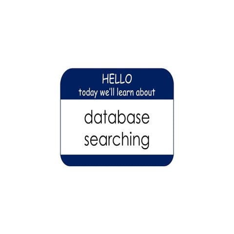 Database searching