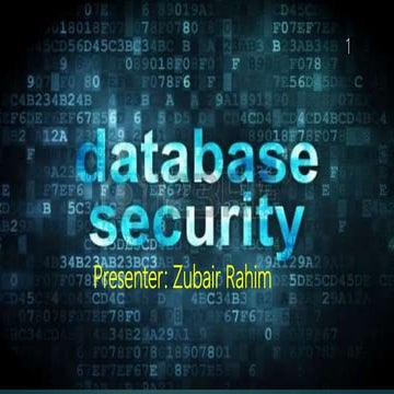 Database security | PPT