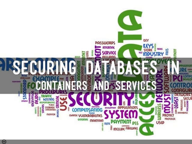 Securing databases with systemd for containers and services 