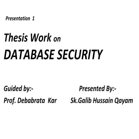 Database security project-presentation-1-v1