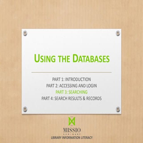 Library research methods | PPTX