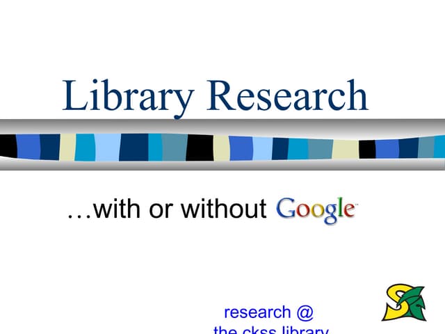 Databases vs. Google
