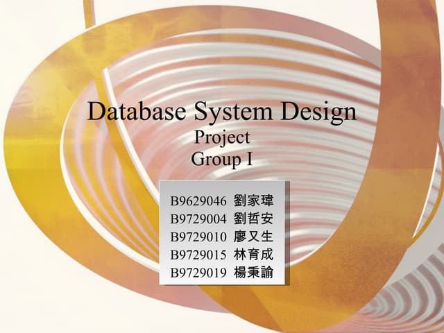 Database system design | PPT | Databases | Computer Software and ...