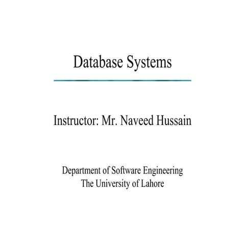 Database Development Process