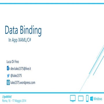 Data binding for dummies - Microsoft publish 2014