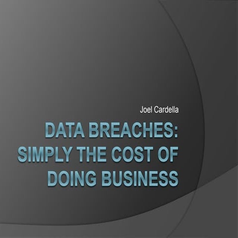 BSIDES DETROIT 2015: Data breaches cost of doing business