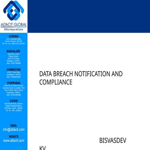 Data Breach Notification Laws and Compliance