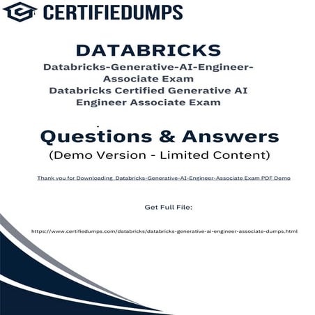 Databricks-Generative-AI-Engineer-Associate exam dumps