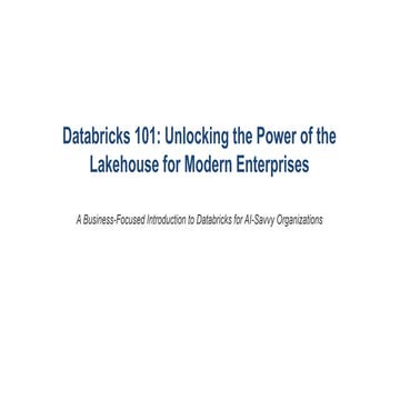 Databricks Fundamentals | PPTX