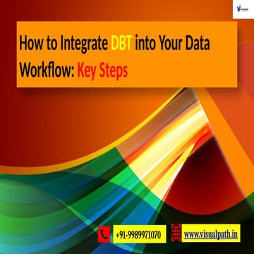 Data Build Tool Training |  DBT Training