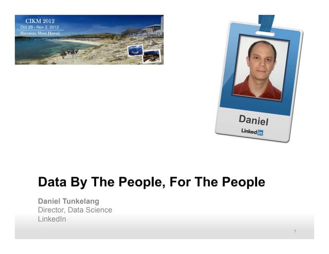Data By The People, For The People