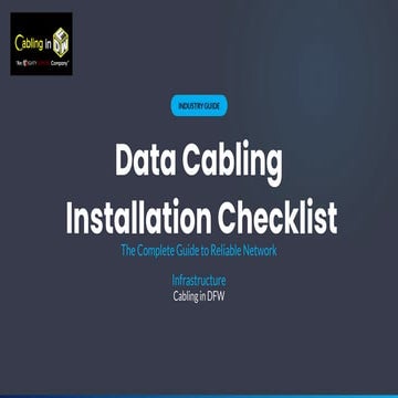Cable Management Training powerpoint .pptx