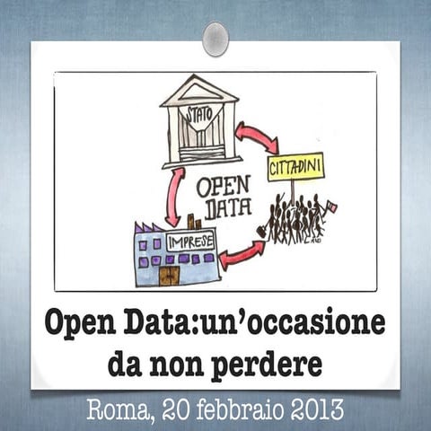 Open Data:un’occasione da non perdere