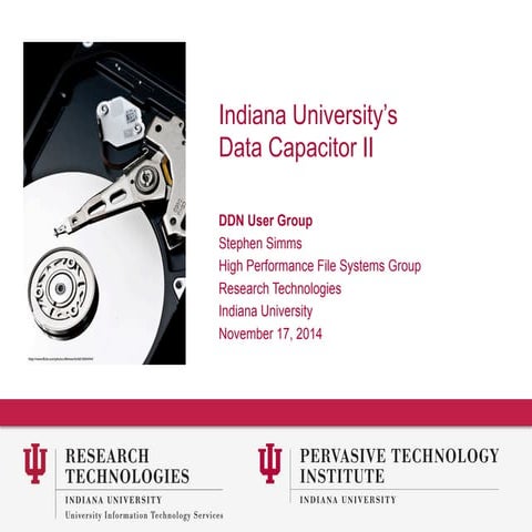 Data Capacitor II at Indiana University