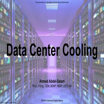 Data center cooling   ahmed abdel-salam (2019)