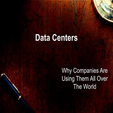 The Importance of Data Centers