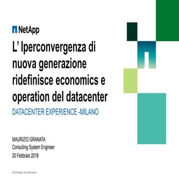 L’ Iperconvergenza di nuova generazione ridefinisce economics e operation del datacenter