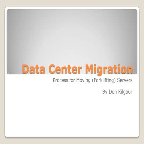 Data Center Migration Forklift