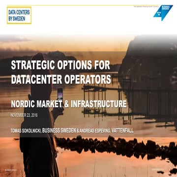 Strategic options for datacenter operations - Nordic market and infrastructure