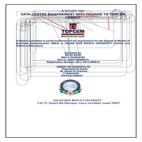 Project Report On Data Center Management