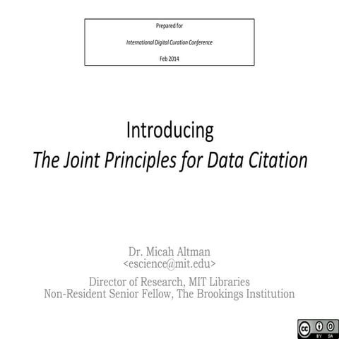 Data citationworkshop idcc_2014 Altman