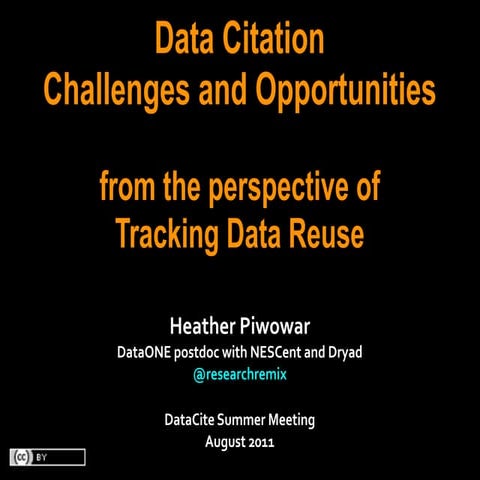 Data Citation from the perspective of tracking data reuse