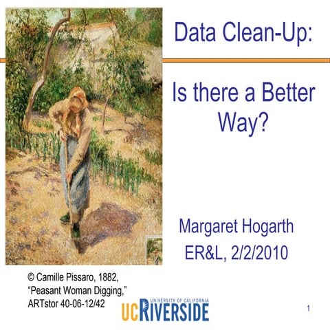 Data Clean-up: Is There A Better Way?