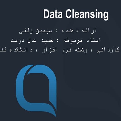 Data cleansing