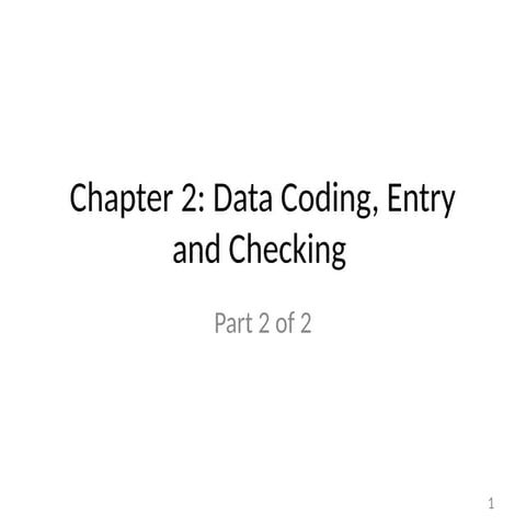 Spss series - data entry and coding | PDF