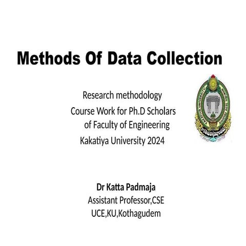 Methods of data collection | PPT