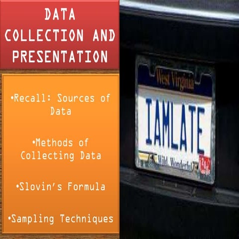 Data Collection and Presentation