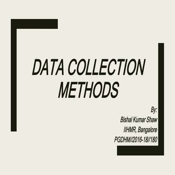Data collection methods | PPTX
