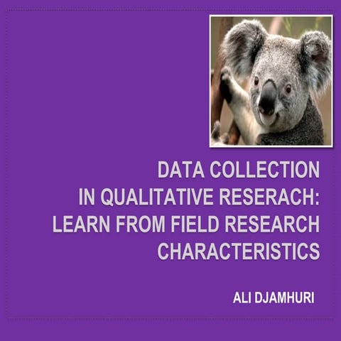 Data collection methods in qualitative research