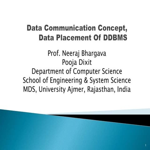 Data com concept, data placement