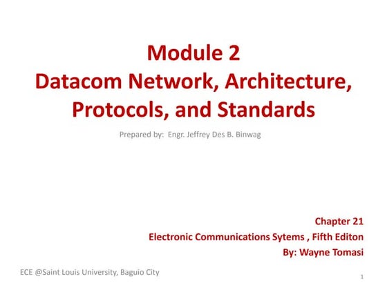 Telecommunications architectures and standards | PPT