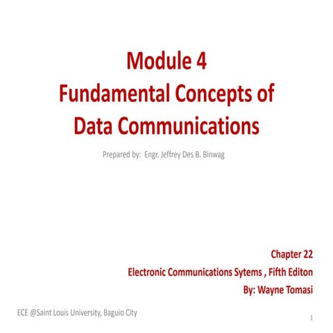 Datacom module 4:  Fundamentals of Data Communication