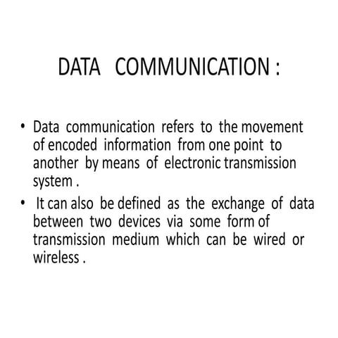 Data   communication