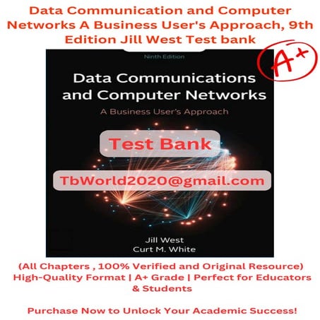 Data Communication and Computer Networks A Business User's Approach, 9th Edit...